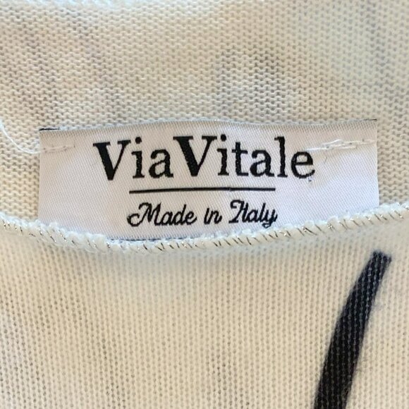 Via Vitale - Made in Italy - Lightweight, Long sleeve, Scoop Neck, top - Size L - Picture 7 of 7